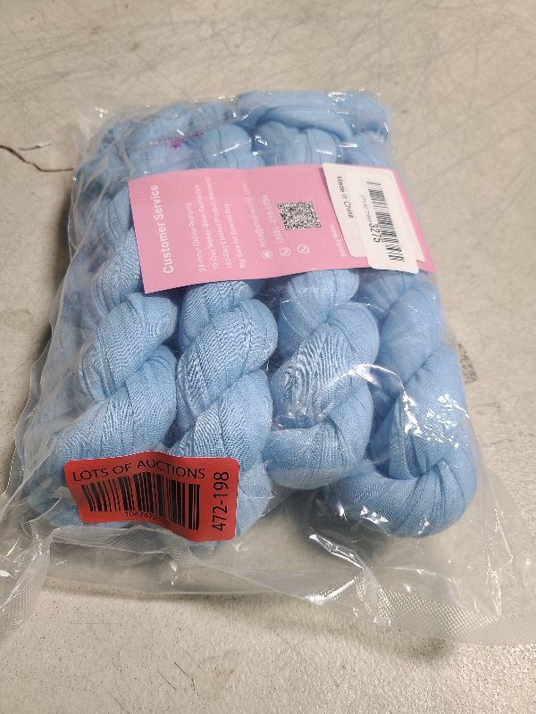 Photo 1 of 4 Pack Baby Blue Cheesecloth Table Runner 35x120 Inch Boho Gauze Fabric Cheese Cloth Table Runner 10Ft Rustic Romantic Sheer Table Runners for Wedding Party Bridal Baby Shower Long Table Decoration