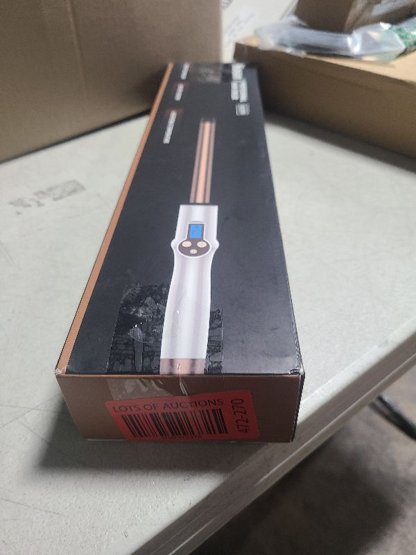 Photo 1 of 3/4 Inch Extra Long Barrel Curling Wand, Ceramic Tourmaline Curling Wand Professional Dual Voltage with Adjustable Temperature