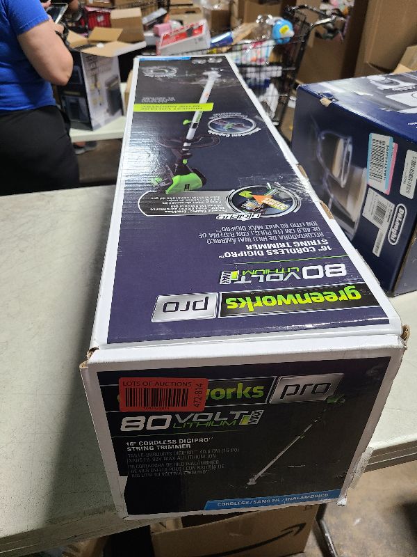 Photo 1 of Greenworks PRO 16-Inch 80V Cordless String Trimmer (Attachment Capable), Battery Not Included GST80320