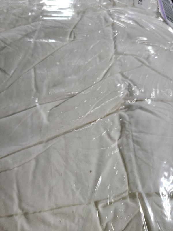 Photo 1 of HYVIF Luxury Down Fiber Comforter Oversized King Size - High Fill Power Medium Warmth for All Season Duvet Insert - Light Weight, White (120" x 98")