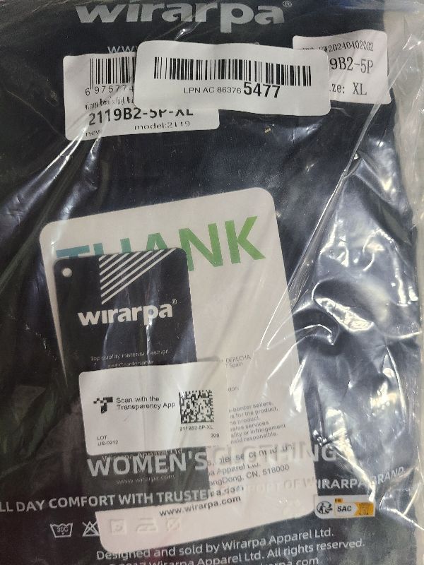 Photo 1 of wirarpa Women's Cotton Underwear Black High Waist Briefs Ladies Soft Panties Full Coverage Underpants 5 Pack X-Large