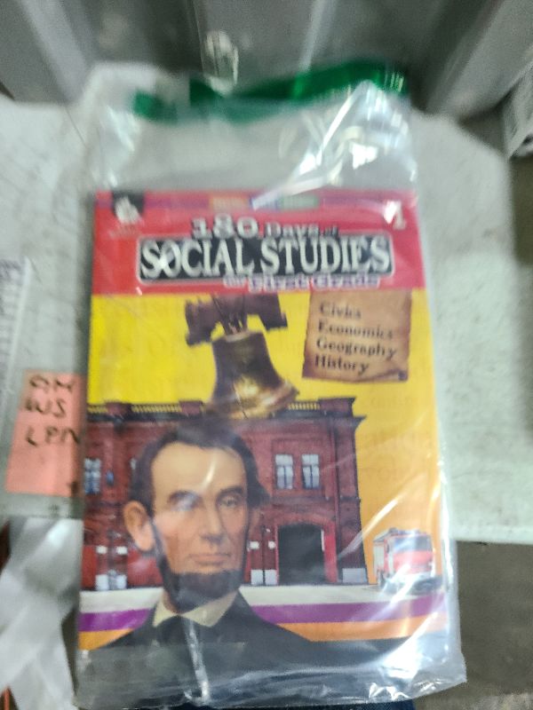Photo 1 of 180 Days: Social Studies, Early Elementary Social Studies for 1st Grade Practice Workbook for Classroom and Home, Cool and Fun Practice Created by Teachers (180 Days of Practice)