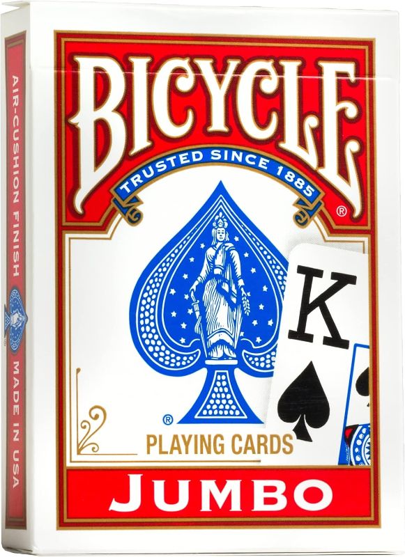 Photo 1 of Springbok Bicycle Poker Size Jumbo Index Playing Cards (Colors May Vary) 