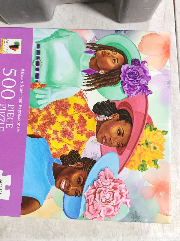 Photo 1 of African American Expressions – 500-Piece Jigsaw Puzzle – Inspirational Black Art, Premium Quality for Relaxation and Reflection - Sunday Morning II