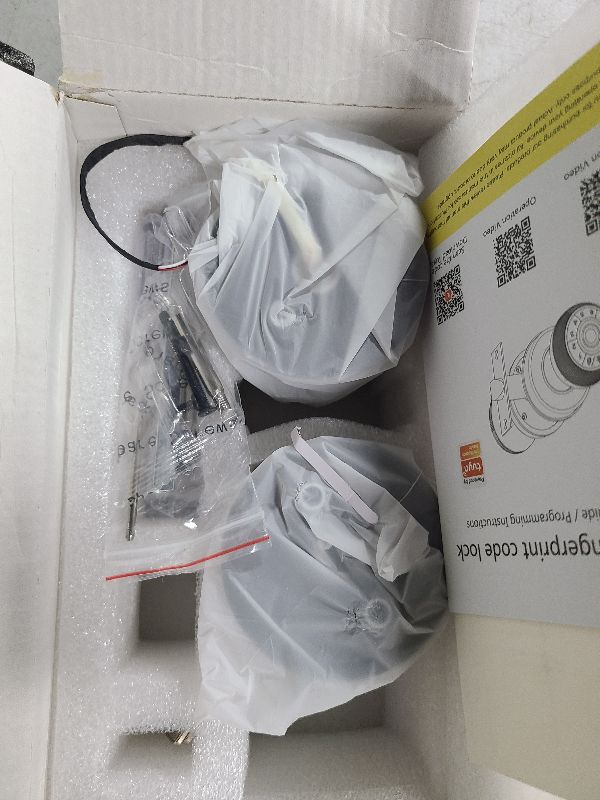 Photo 1 of Fingerprint Door Lock - Smart Door Knob with Passcode Keypad, Finger Print Biometric Door Knobs & App Control, Keyless Smart Door Lock for Apartment Bedroom Hotel Office (Silvery)