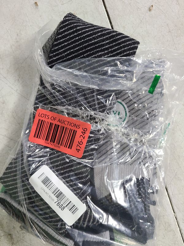 Photo 1 of 30-40mmHg Medical Graduated Compression Socks for Women&Men Circulation-Compression Stockings-Knee High Socks for Support,Hiking,Running(2 Pack Strip Black Grey,L-XL)