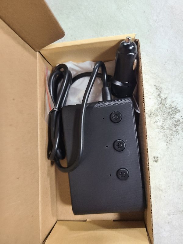 Photo 1 of 7 in 1 Cigarette Lighter Splitter, LIHAN 3 Socket Car Charger Adapter, Type-C QC3.0 PD 30W Charging, Dual USB Charging Ports, Independent Switches, LED Voltmeter, Plug Outlet 12V/24V(3.3ft Cable)