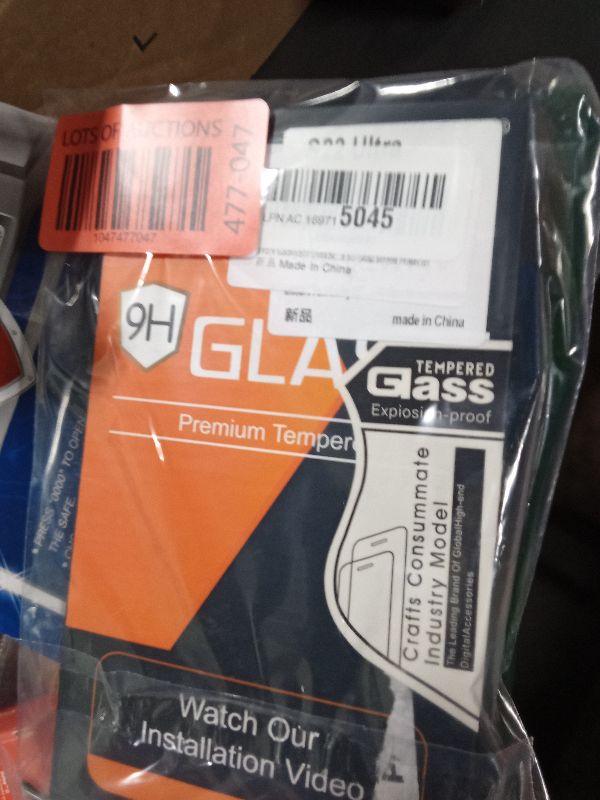 Photo 1 of 3 Pack Galaxy S22 Ultra Screen Protector, HD Clear Tempered Glass, Fingerprint Unlock, 3D Curved, Scratch Resistant, No Bubble for Samsung Galaxy S22 Ultra 5G Glass Screen Protector