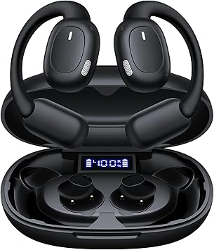 Photo 1 of AI Translation Earbuds Real Time 164 Languages Translator Earbuds with 80H Play Time 3 in 1 Open-Ear Translation Headphones with Audio & Video Translation for Travel Business Meeting Learning (Black)