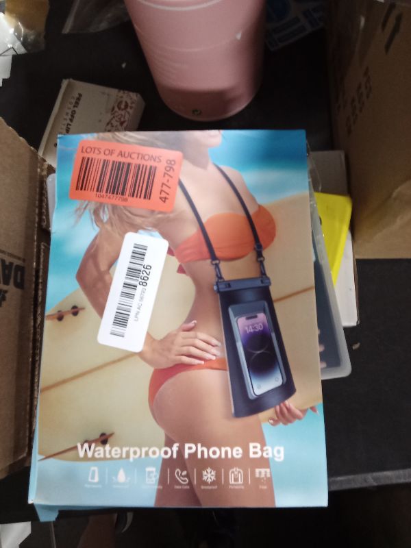 Photo 1 of 2L Waterproof Phone Pouch for iPhone 16 15 14 11 Pro Max & Galaxy S24 S21 - Floating Large Capacity Dry Bag Stores Sunscreen, Sunglasses - Oversized Waterproof Bag for Beach, Swimming, Kayaking