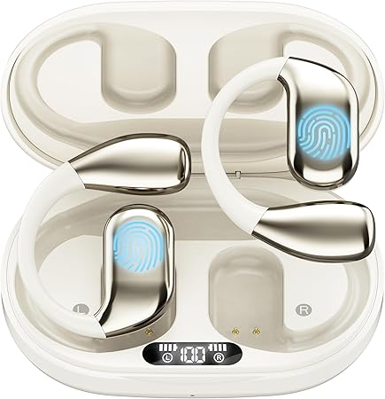 Photo 1 of AI Language Translator Earbuds, OWS Real-Time 3-in-1 Translation Earbuds 144 Languages & Accents, Audifonos Traductores Inglés Español, Translation Device for Travel Business, Transparent 