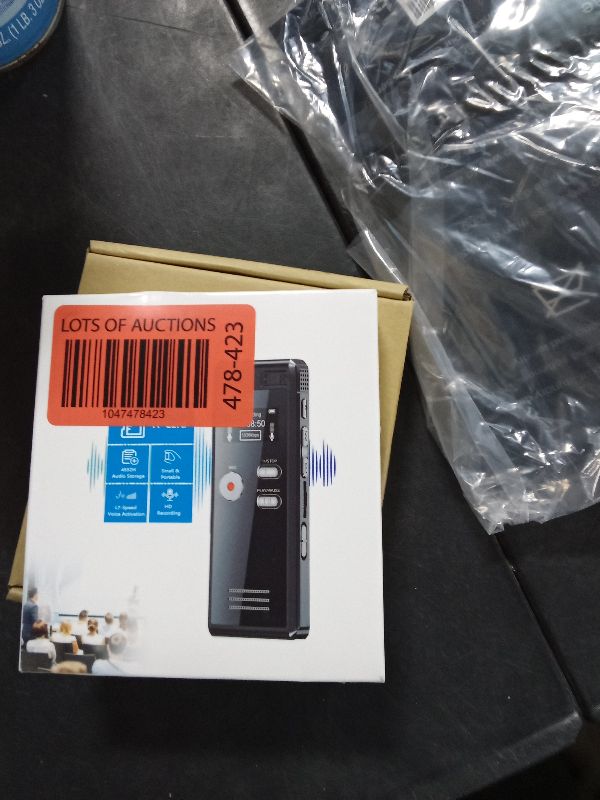Photo 1 of 64GB Digital Voice Activated Recorder with Playback - 4552 Hours Audio Recording Device, 3072Kpbs HD Dual MIC Tape Recorder Device for Lecture A-B Repeat, MP3 Player,?64GB TF Card Included?