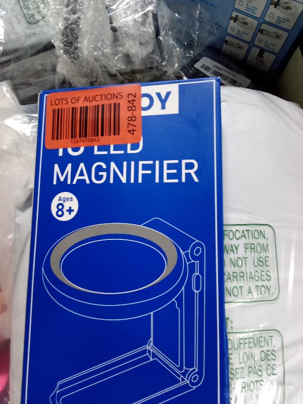 Photo 1 of 30X 10X Magnifying Glass with Light and Stand, Foldable Handheld Magnifying Glass 18 LED Illuminated Lighted Magnifier for Macular Degeneration, Seniors Reading, Close Work, Coins, Jewelry