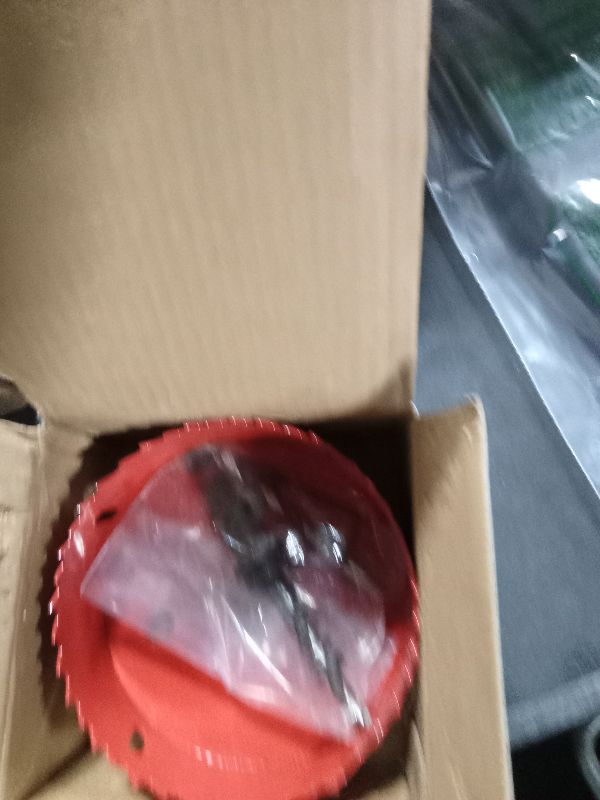 Photo 1 of 4 Inch / 102mm Hole Saw for Wood, Plastic Board, Ceiling,Drywall, and Metal Sheet - HSS Bi-Metal Hole Cutter with Pilot Drill Bit