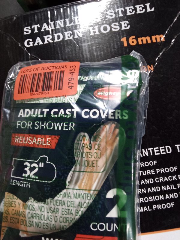 Photo 1 of 100% Waterproof Cast Covers for Shower Arm Adult - Tight Seal - 2pk Reusable Cast Protectors - Full Arm Bag Sleeves - Strong and Durable