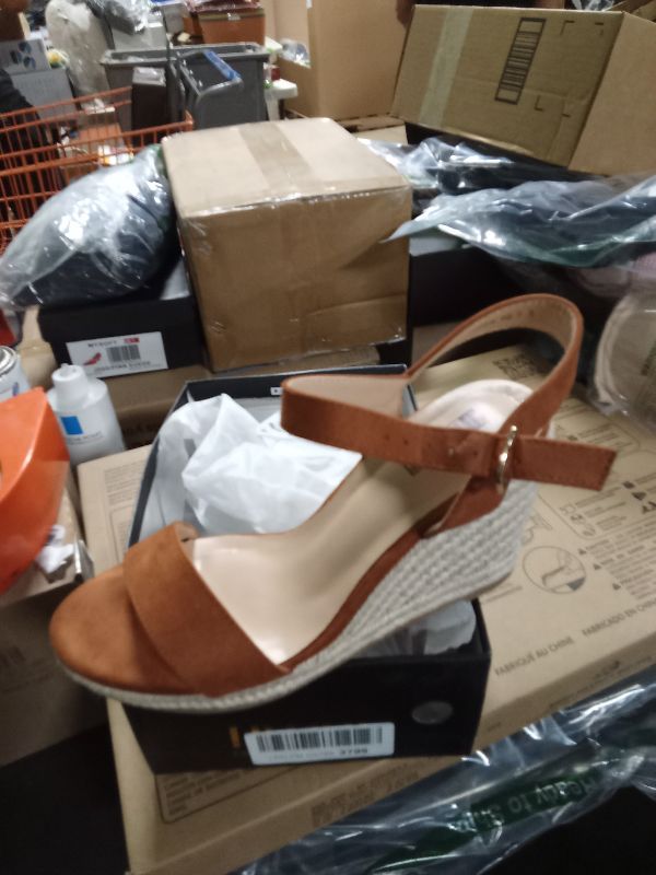 Photo 1 of IDIFU Brown Wedge Sandals for Women Espadrille Platform Wedge Sandals High Wedges Heels for Women Dressy Open Toe Slingback Wedge Shoes Causal Summer Bridal Wedding Prom Wedges (Tan Suede, 7.5)