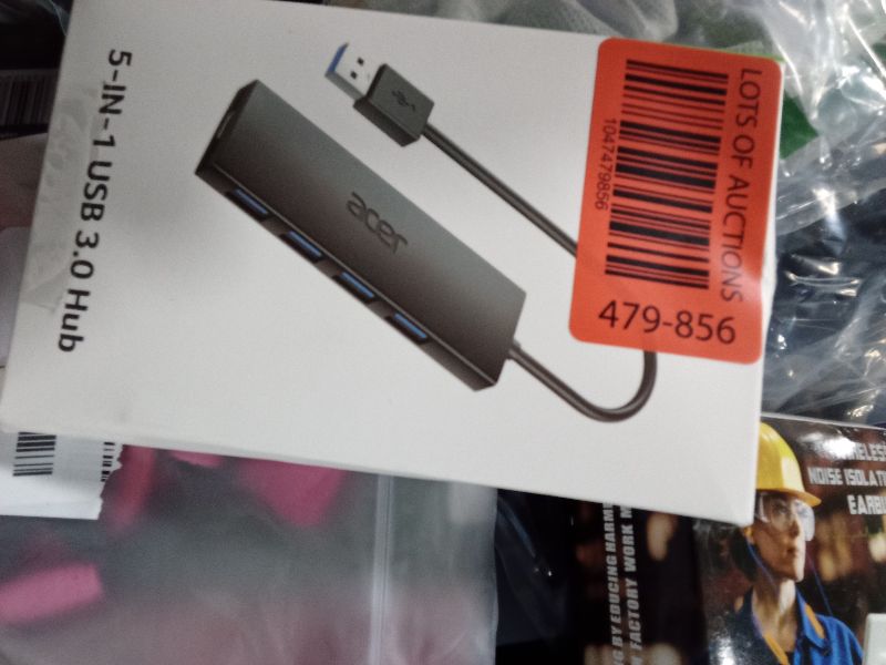 Photo 1 of Acer USB Hub 4 Ports, Multiple USB 3.0 Hub, USBA Splitter for Laptop with Type C Power Port, Extender for A Port Laptop, PC, Desktop and More (2ft)