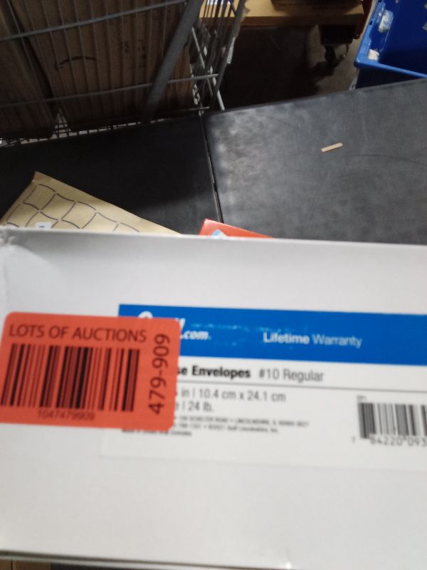 Photo 1 of  boxes Staples Gummed Security Tinted #10 Business Envelopes, 4 1/8" x 9 1/2"