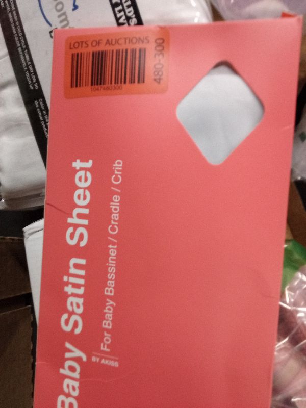 Photo 1 of AKISS Satin Crib Sheet Pillow Cover Silk Bassinet Cradle Slip Reversible Use for Baby Girls Boys (Prism Pink & Light Grey)