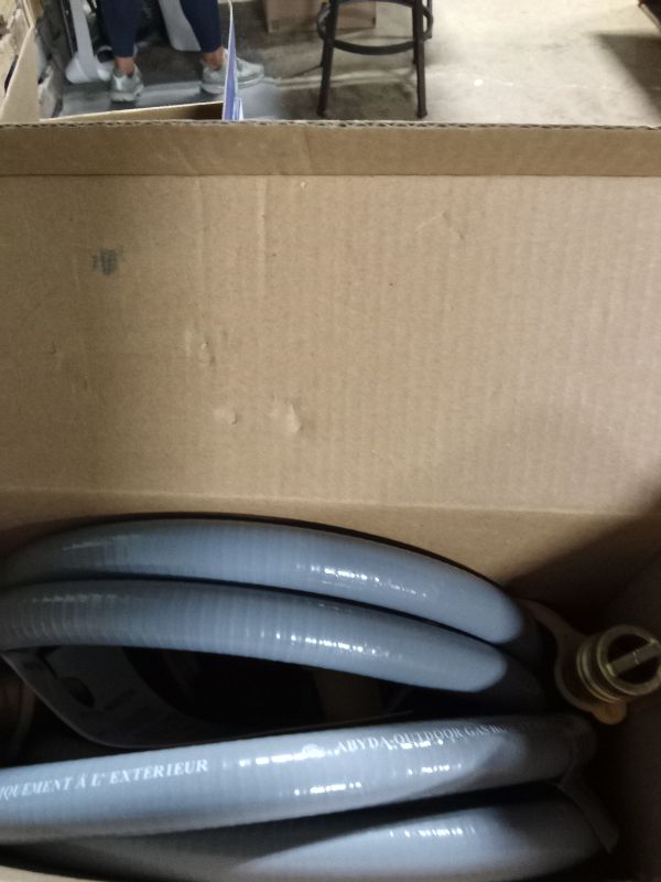 Photo 1 of ABYDA 12Feet 1/2-Inch Natural Gas Hose with Quick Connect Fitting-Ideal for BBQ, Grill, Pizza Oven, Patio Heater, and More Low-Pressure Appliances - Natural Gas Conversion Kit, CSA Certified