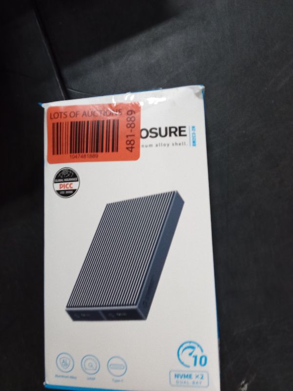 Photo 1 of ORICO Dual M.2 NVMe SSD Enclosure, USB C to M2 Adapter for M Key PCIe 2230/2242/2260/2280 M.2 SSDs,Tool-Free Installation Aluminum SSDs Reader Support Trim and UASP up to 2x4TB-BM2-2N