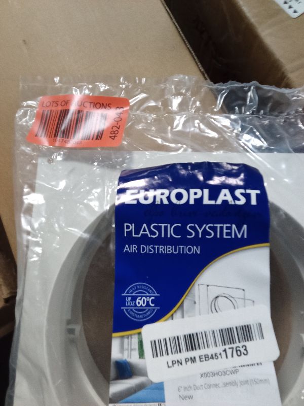 Photo 1 of 5" Inch Duct Connector Flange - Plastic Straight Pipe Flange for Heating Cooling - Inlet Outlet Ventilation System - Ducting Coupling Wall Plate - Assembly Joint (125mm)