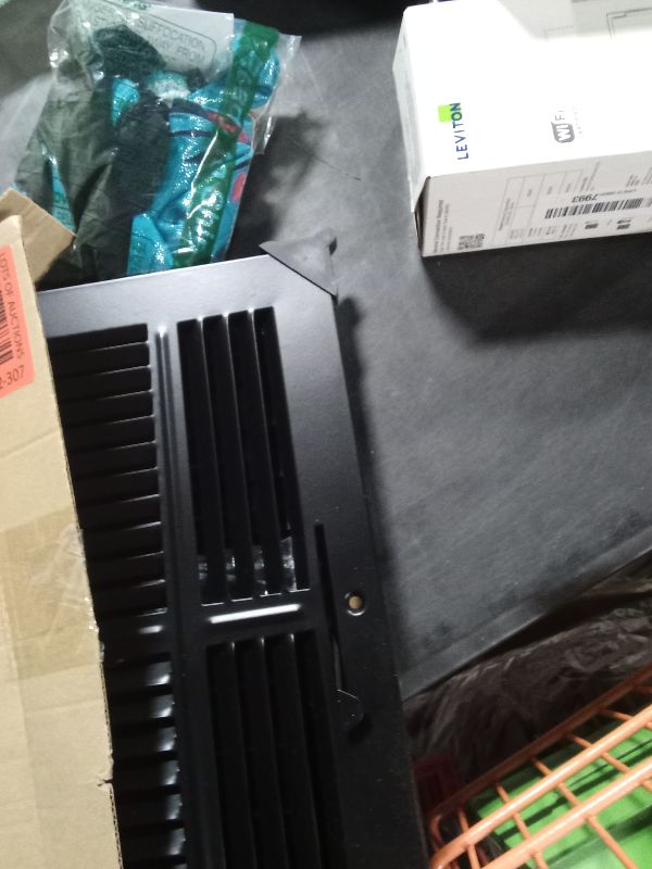 Photo 1 of 12"w X 12"h 4-Way AIR Supply Grille - Vent Cover & Diffuser - Flat Stamped Face - Black [Outer Dimensions: 13.75"w X 13.75"h]