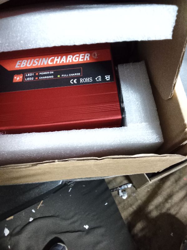 Photo 1 of 48 Volt Golf Cart Battery Charger Compatible with Yamaha G19-22 Models-with 2-pin 2round-Hole Plug.15 Amp Smart Charger with Trickle Charge, 6-8 Hours Full Charge.