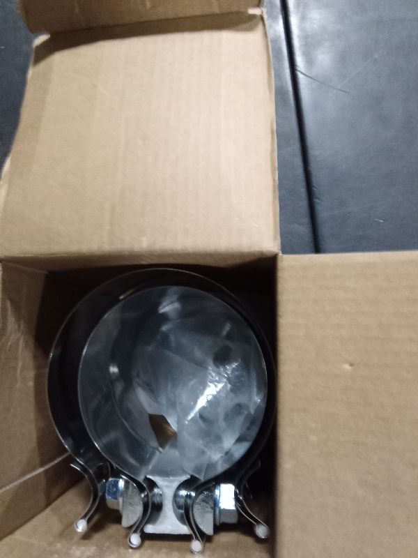 Photo 1 of 3" Inch Exhaust Clamps Stainless Steel Muffler Band Clamp for 3" Inner Diameter to 3" Outer Diameter Turbo Downpipe Tip Car System Connection (2 Pack)