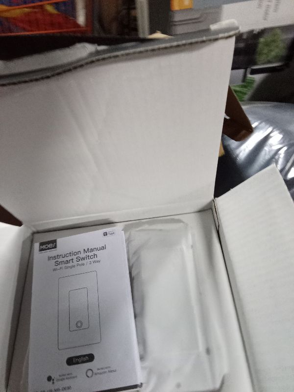 View 2 of MOES Smart 3 Way/Single Pole Light Switch, 2.4GHz WiFi Smart Wall Switch, Needs Neutral Wire, Smart Life/TUYA APP Control, Timer and Schedule, Voice Control with Alexa/Google Home, White 2 Gang
