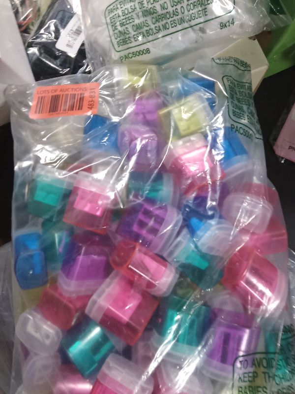 Photo 1 of 100 Pack Pencil Sharpeners Bulk, Double Hole Pencil Sharpener for School and Classroom Supplies, Colored Pencils Sharpeners for Kids, Handheld Pencils and Crayon Sharpener