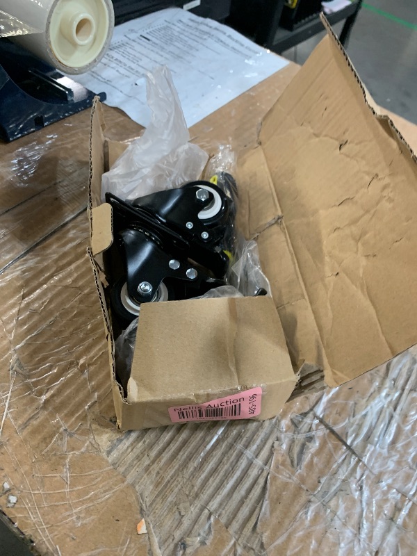 Photo 1 of (MISSING 1) BOSGEOT 2" Caster Wheels, Heavy Duty Casters with Brake Set of 4, Locking Casters with 360 Degree No Noise Polyurethane (PU) Wheels, Swivel Plate Castors Pack of 4