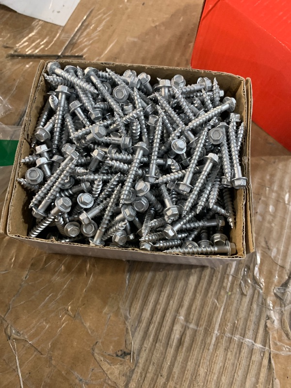 Photo 1 of (used)(unknown if complete) SD Connector Screws, #10 x 1-1/2" Heavy?Duty Joist Hanger Screws, 1/4" Hex Head Wood Screws, 0.380" Dia Deck Screw