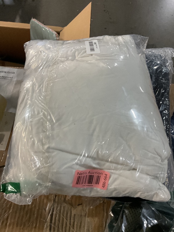Photo 1 of (only one) Down and Feather Throw Pillow Inserts 12x20 Soft Fluffy Pillow Inserts with 100% Down-Proof Cotton Cover