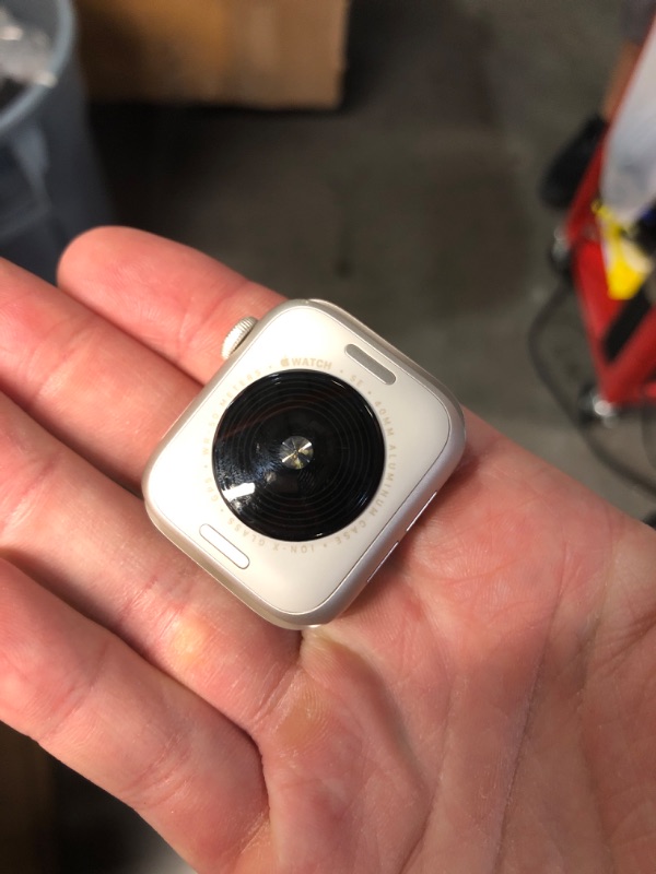 Photo 1 of ***(PARTS ONLY/ MISSING CHARGER/ NON FUNCTIONAL)***Apple Watch SE (2nd Gen) [GPS 40mm] Smartwatch with Starlight Aluminum Case with Starlight Sport Band S/M. Fitness and Sleep Trackers, Crash Detection, Heart Rate Monitor, Retina Display