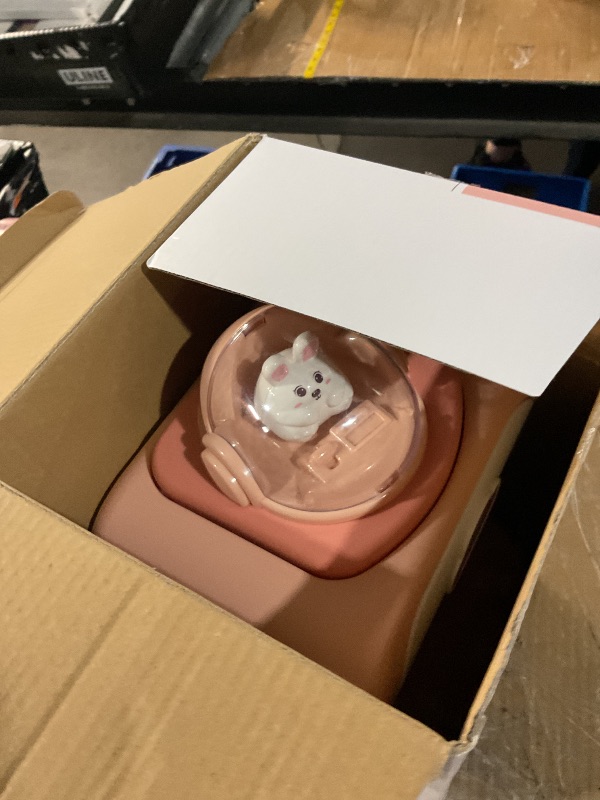 Photo 1 of ***(MAJOR DAMAGE/ SEE NOTES)***Mini Claw Machine for Kids, USB Claw Machine Arcade Game with Sound, Mini Plush Toys and Music, Christmas Party Birthday Toys Gifts for Kids, Girls, Boys (Pink Rabbit)