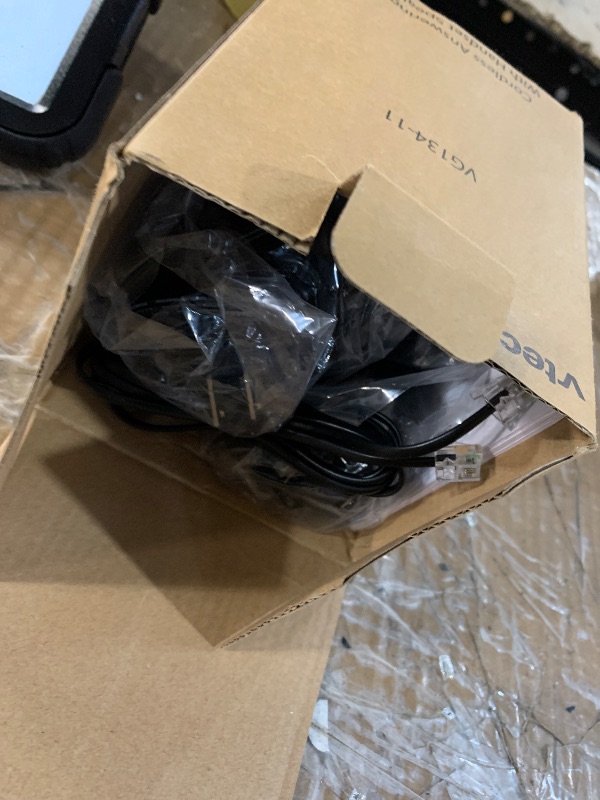Photo 1 of [New] VTech VG134-11 DECT 6.0 Cordless Home Phone with Bluetooth Connection, Digital Answering Machine, Backlit Display,Full Duplex Speakerphone, Caller ID/Call Waiting,1000 ft Range (Black)