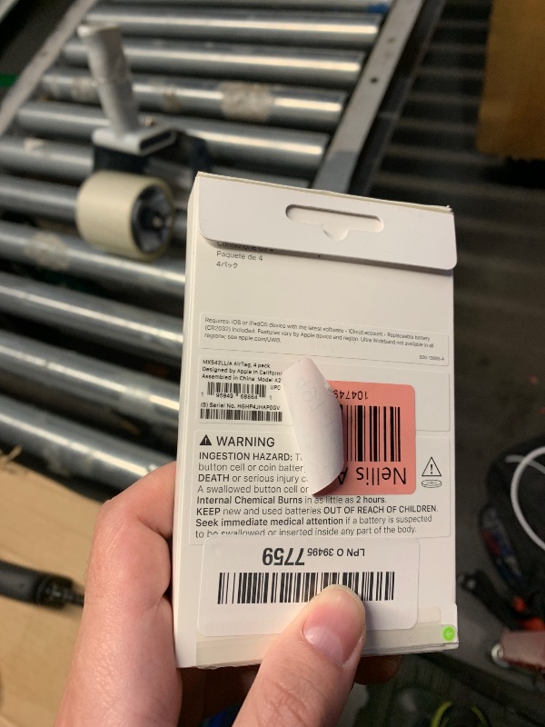 Photo 1 of  Apple AirTag 4 Pack. Keep Track of and find Your Keys, Wallet, Luggage, Backpack, and More. Simple one-tap Set up with iPhone or iPad