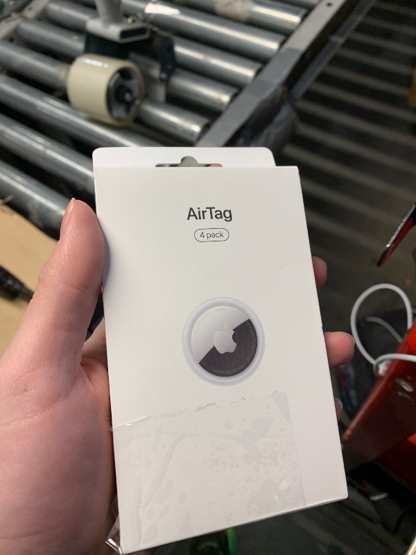 Photo 1 of  Apple AirTag 4 Pack. Keep Track of and find Your Keys, Wallet, Luggage, Backpack, and More. Simple one-tap Set up with iPhone or iPad