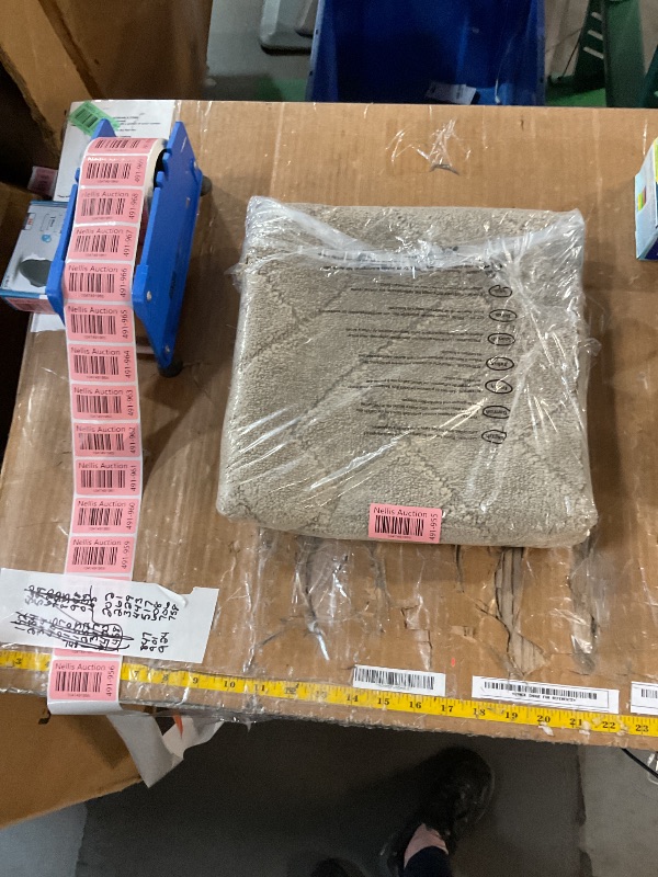 Photo 1 of (BAGGED) (USED/FAIR) PURRUGS Dirt Trapper Door Mat 24" x 35.5", Non-Slip Machine Washable Entry Rug, Shoe Scraper, Dog Doormat, Super Absorbent Welcome Mat for Front & Back Door, Muddy Wet Shoes & Paws, Taupe