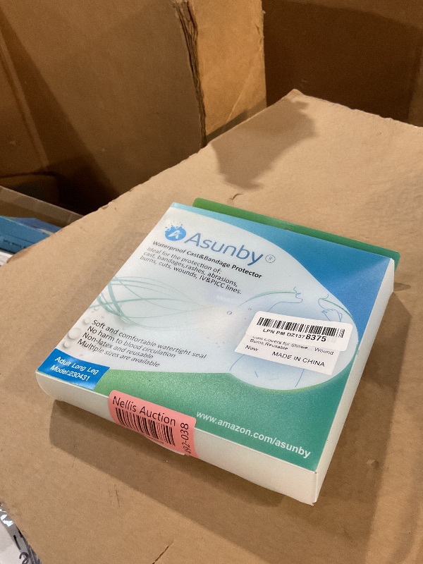 Photo 1 of (LONG LEGS VESION) Asunby Cast Covers for Shower Leg Adult Waterproof full Leg Protector Shower Bandage Wound Showering for Broken Leg Knee Foot Ankle Wound Burns Care Supplies, After Surgery Gifts,Reusable