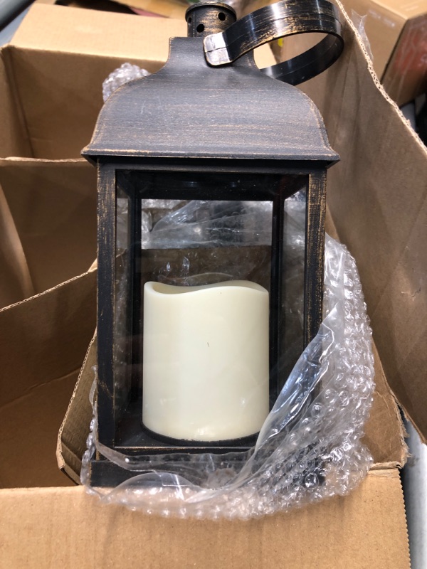 Photo 1 of (partial set) Staymoment Lanterns Decorative Indooor for Tables Centerpieces: 6 Pcs Bronze Farmhouse Candle Lantern Bulk for Wedding Small Outdoor Candle Holder