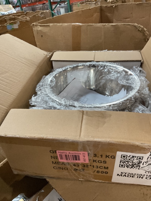 Photo 1 of ****FOR PARTS ONLY***MISSING PARTS****
Spacnom Elevated Dog Bowls for Large Dogs, Raised Dog Bowl Stand with Two X-Large Stainless Steel Bowls for Dogs, 3.5L Capacity, Rustic Walnut