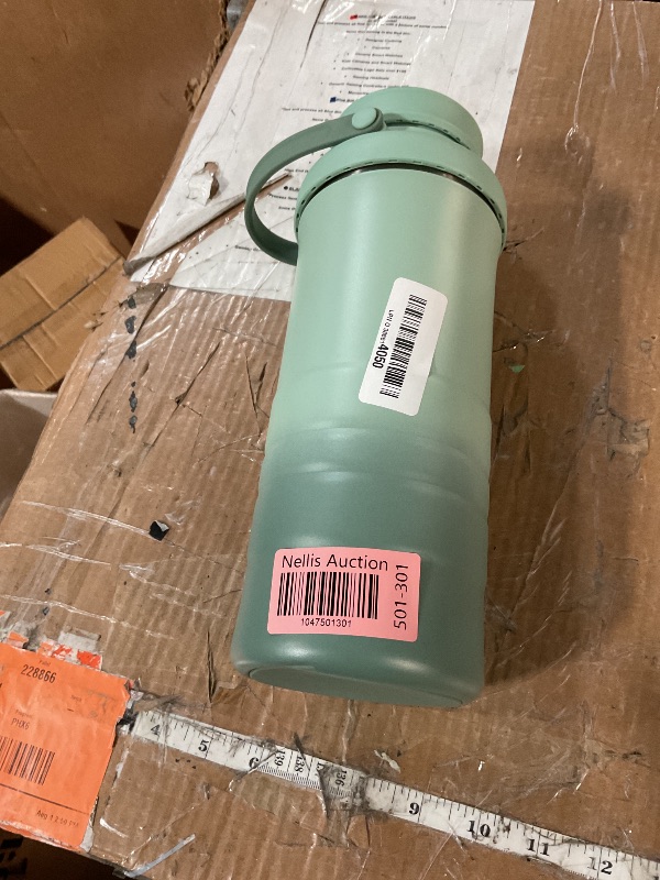 Photo 1 of ***(HEAVILY USED/ MINOR DAMAGE)***Momcozy 22oz Portable Breast Milk Cooler for Outdoor, Life Saver with 360° Total Cooling for 24 Hours, Larger Capacity Travel Breastmilk Chiller with 2pcs Baby Bottles for Breastmilk Storage, Green