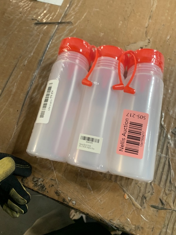 Photo 1 of *FACTORY SEALED*
Norcalway 12 oz Condiment Squeeze Bottles for Sauces - Leak Proof Oil, Syrup, Dressing Squirt Bottles - 3 Pack