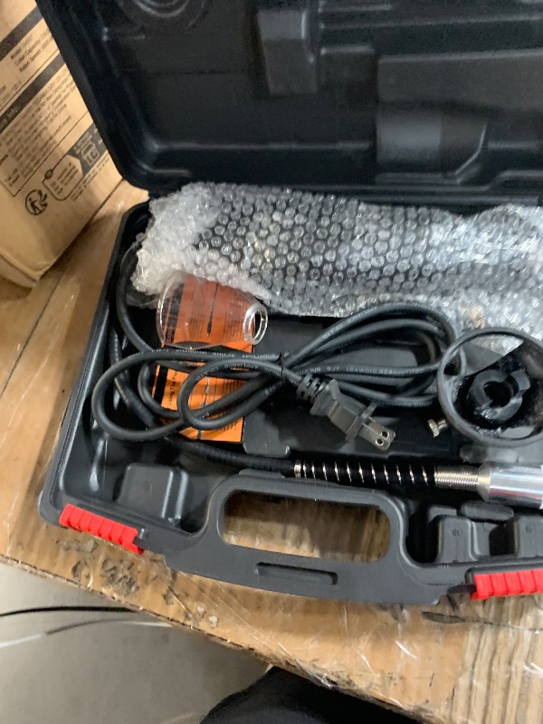 Photo 1 of (MISSING ACCESSORIES) GOXAWEE Rotary Tool Kit with MultiPro Keyless Chuck and Flex Shaft -140pcs Accessories Variable Speed Electric Drill Set for Handmade Crafting Projects and DIY Creations