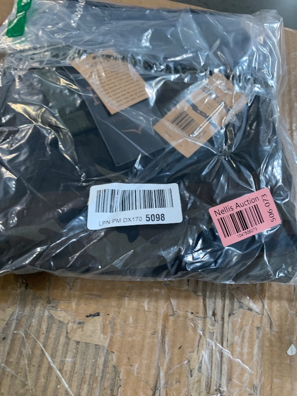 Photo 1 of ***(BUTTON MISSING/ MINOR DAMAGE)***RAW X Mens Belted Cargo Shorts, Relaxed Fit Casual Knee Length Cargo Shorts for Men, Olive Camo, 34