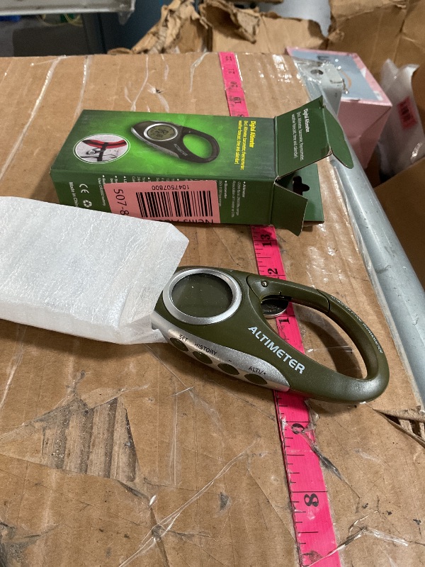 Photo 1 of AMTAST Barometer Altimeter Thermometer Metric Altitude Monitor for Climbing Camping Outdoor Sports, Multi-Function with Backlight