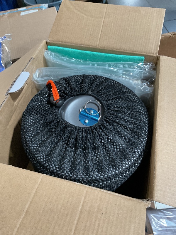 Photo 1 of Gejoy 42 Pcs Camping Cookware Mess Kit, Non Stick Lightweight Pots Pan Kettle, Collapsible Water Container and Bucket, Stainless Steel Cups Plates Forks Knives Spoons for Outdoor Backpacking Picnic