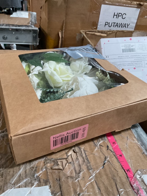 Photo 1 of MISSPIN Artificial Flowers DIY Box Set Fake Roses Bouquet Bridal Wedding Flowers Colorful Centerpiece Table Decorations Boho Faux Floral with Stems Arrangements for Cake Home Party Indoor Outdoor